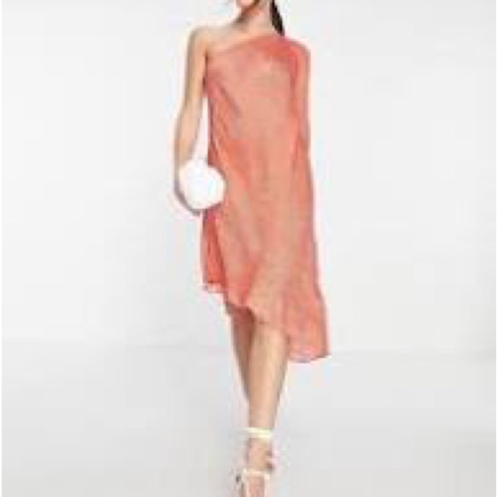 Evening flowy dress One-Shoulder Dress Size S